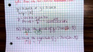 Math 1316 Graphing Sine and Cosine Pt 1