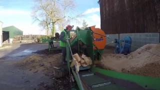 firewood log processing