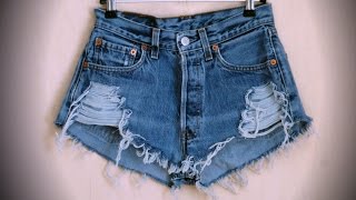DIY: Как сделать модные рваные шорты / how to make ripped shorts
