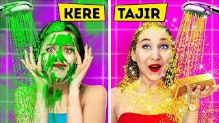 SI TAJIR VS SI KERE DI SEKOLAH || Kiat Sekolah Cerdas dan Trik Mencontek DIY oleh 123 GO! Like