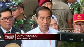 Saat Jokowi Sigap Tinjau Bencana Gempa Cianjur