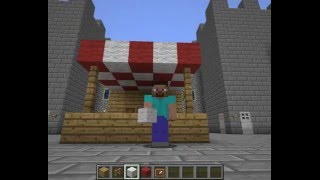 Minecraft: How to Build a Roadside Tent Shop