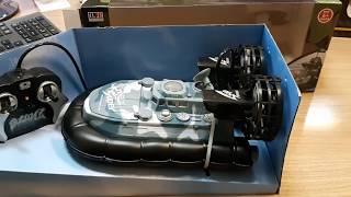 Лодка-амфибия военная на воздушной подушке на радиоуправлении 40606 JIN DAN