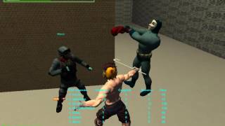 3D боец драки №1