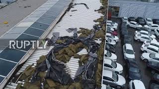 Turkey: Extreme deadly winds wreaks havoc in Istanbul *DRONE FOOTAGE*