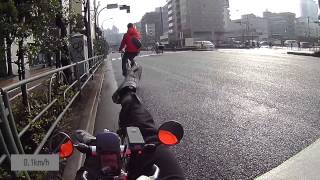 2015年1月27日 前輪駆動リカンベント通勤風景 富久町～秋葉原