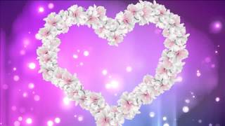 ФУТАЖ Сердце из цветов - Footage Heart of flowers