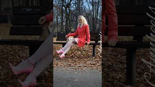 Ania- pink maiernisi 16cm #shorts #legs #highheel