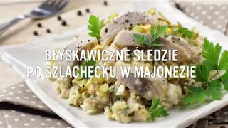 Błyskawiczne śledzie po szlachecku w majonezie