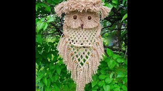 МАКРАМЕ - плетение СОВЫ - 2019 / Macrame - weaving OWLS / Makramee - Weberei OWLS