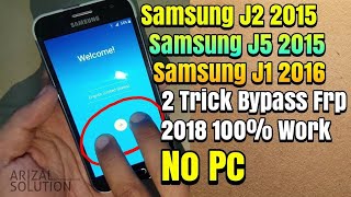 Rahasia Trik Bypass Frp Samsung J2 2015 | J1 2016 | J5 2015 Metode Talkback Tanpa Pc Work 100%