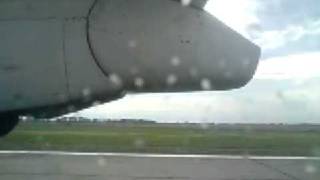 Motor Sich Airlines An140-100 Take Off From Kiev Borispol