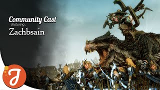 Dinosaur Laser Fight feat. zachbsain | High Elves Vs Lizardmen | Total War: WARHAMMER II