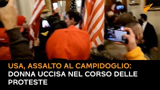 USA, Assalto al Campidoglio: donna uccisa nel corso delle proteste