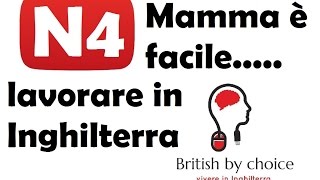 Mamma è facile lavorare in Inghilterra..