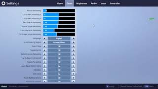 My settings / keybinds for fortnite - Mouse and Keyboard