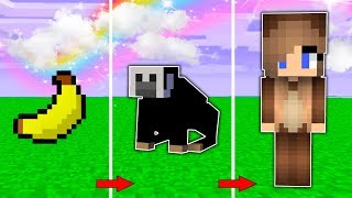 ? КАК МЕНЯЛАСЬ ДЕВУШКА ОБЕЗЬЯНКА МАЙНКРАФТ?