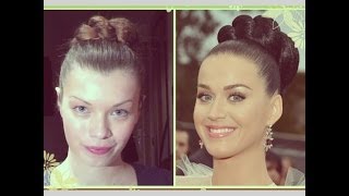 Объемный пучок в стиле Katy Perry on Grammy Awards 2014, Прическа Знаменитости из моего Instagram