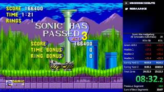 Sonic the Hedgehog - all emeralds, glitchless speed run [24:20 RTA-TB]