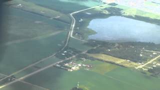 Westjet encore bombardier q400 take off from Grande Prairie Alberta YQU to Edmonton YEG 2