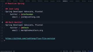 Reactive Spring with Josh Long & Mark Heckler