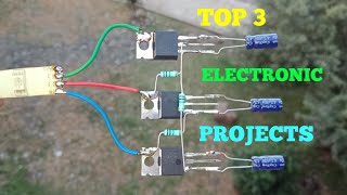 TOP 3 ELECTRONIC PROJECTS WITH MOSFET IRF540 & TRANSISTOR 2N3055