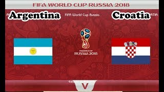 PES 2018 | Argentina vs Croatia | FIFA World Cup | Gameplay PC