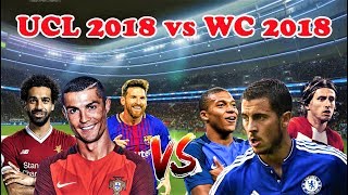 PES 2018 | Team UEFA Champions League 2018 vs Team FIFA World Cup 2018 | Gameplay PC