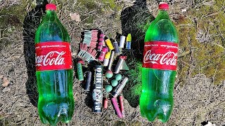 ✅?BIG FIRECRACKERS vs GREEN Coca Cola