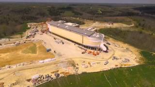 From Paved Parking Lot to Nearly Completed Noah's Ark | Ark Encounter Drone (April 2016)