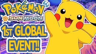 FIRST GLOBAL EVENT! Catch A Lot of Pokemon! Pokemon Sun Moon