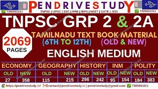 tnpsc material | tnpsc group 2 material | tnpsc general studies | english medium