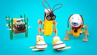 How To Make 3 Fun Mechanical Robots At Home ❤️?