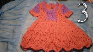 Как связать платье для девочки (детское платьице) Часть 3