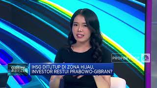 IHSG Ditutup di Zona Hijau, Investor Restui Prabowo-Gibran?