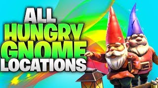 All Hungry Gnome Locations (Fortnite Battle Royal Season 4 Week 8)