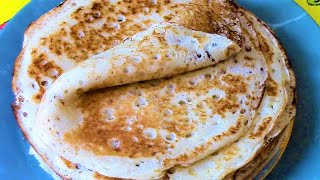 Блины дрожжевые постные .Как приготовить вкуснейшие блины .