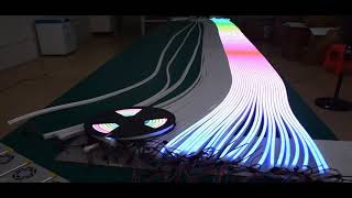 Aoshowled 12V SPI RGB Addressable Programmer LED Pixel Flex Neon Tube 1220MM full color RGB IP67