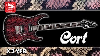 Красивая электрогитара CORT X-2 VPR DRS