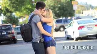 Kissing Prank Staring Contest