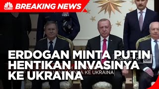 Erdogan Minta Putin Hentikan Invasinya ke Ukraina