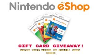 [CLOSED] NINTENDO ESHOP GIFT CARD GIVEAWAY! 3 FREE GIFT CARDS WILL BE GIVEN AWAY!