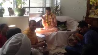 Kirtan with Priyo Krishna for home program with Tamal Krishna Das