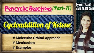 Cycloaddition of ketene|2+2 cycloaddition of ketene|molecular orbital diagram|ketene mechanism