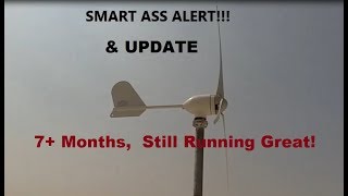 500 watt Micro Wind Turbines output report, Long Term Review - PARTS BELOW.