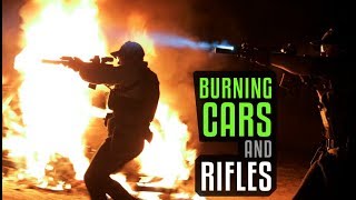 Burning And Shooting Up Cars - T.REX ARMS Style