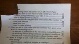 California DMV written test 2011