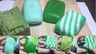 DRY CUBES / GREEN SOAPS / ASMR / SOAP CUTTING