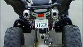 09 Raptor 700 Full Dual DMC exaust with EFI Control Module, K&N intake, Pro armor nerf bars