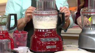 KitchenAid 9Cup Exact Slice Food Processor w/ French Fry & Dough Attach. with Courtney Cason